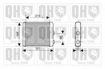 QUINTON HAZELL qhr2128 -  Теплообменник, отопление салона